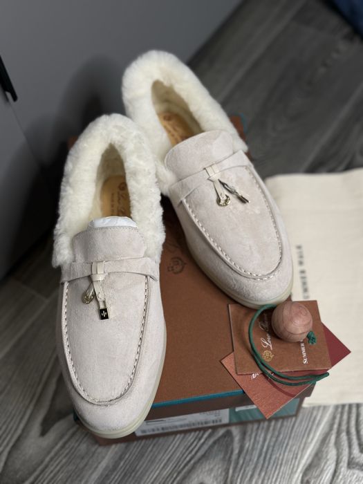 Лофери з хутром зимові лофери loro piana lp кеды с мехом ugg