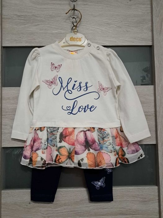 Komplet dres 68/74cm dziewczynka 2 częściowy