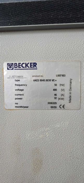 Pompa próżniowa Becker VACS 0040.0030 VC+