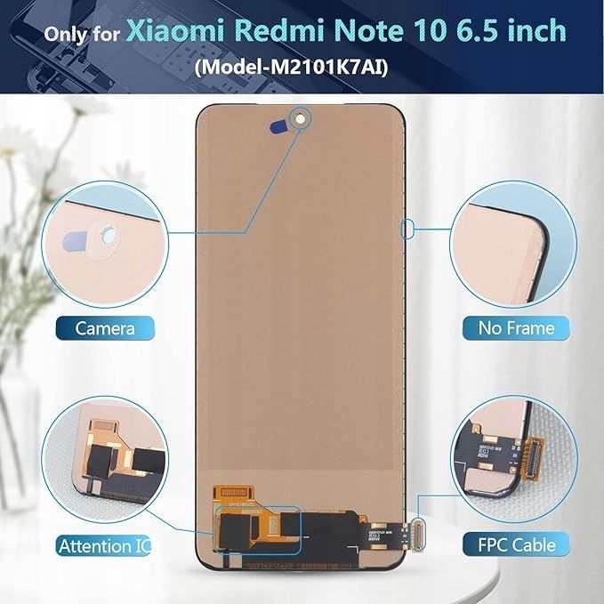 rongzy zestaw do wymiany wyświetlacza do redmi note 10 4g/10s phone