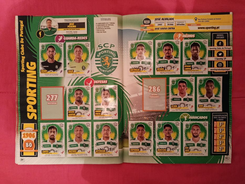Caderneta de Cromos de FUTEBOL 2018-19