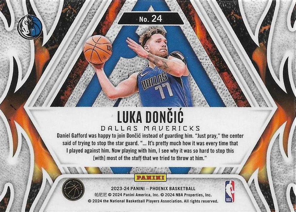 Karta NBA Luka Doncic Panini Phoenix insert