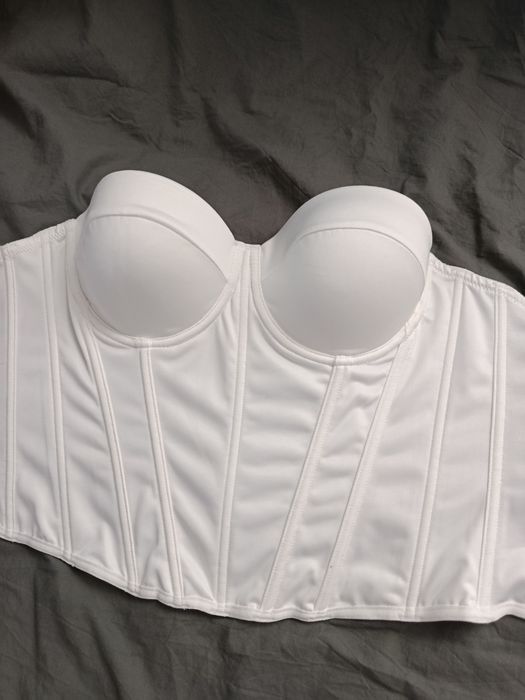Top gorset bialy