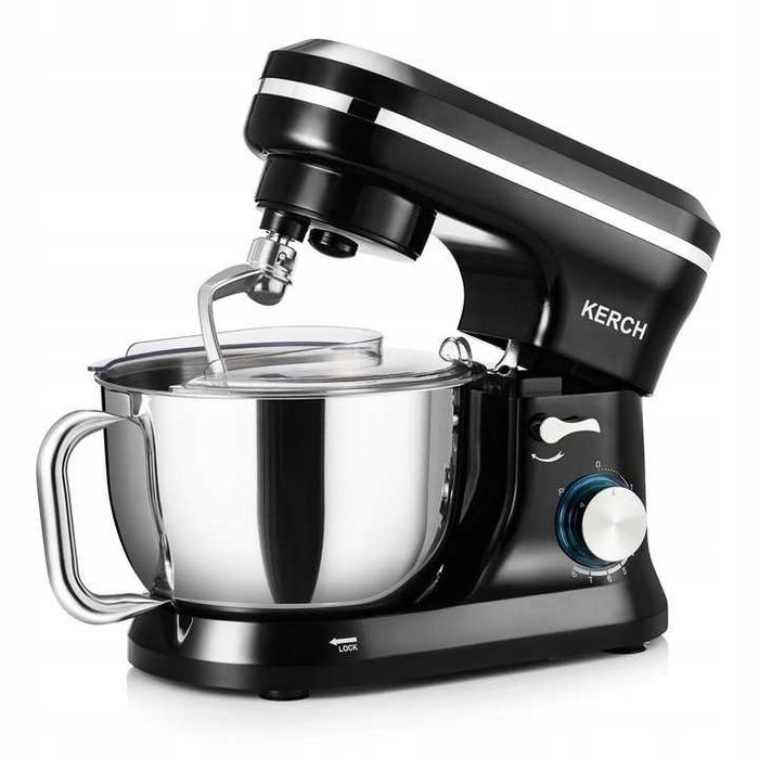 NOWY ROBOT KUCHENNY Mikser Planetarny Mikser Z Misą Czarny 2300W 4,5L
