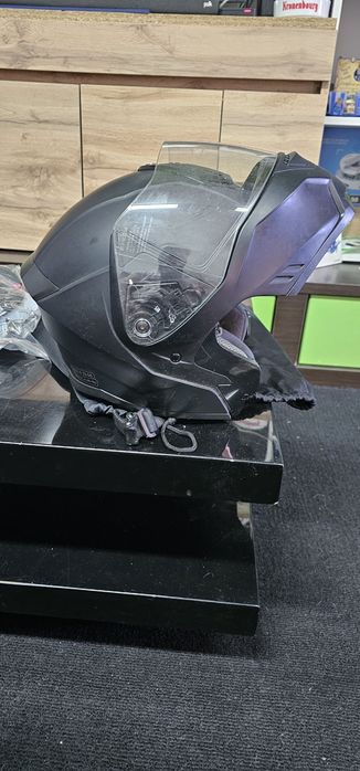 Capacete e luvas e botas de Moto