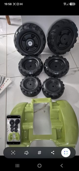 Traktor na pedały CLAAS Arion 410 Falk z przyczepką