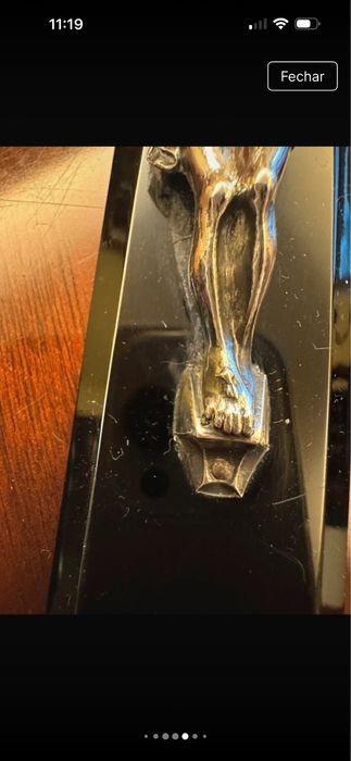 Crucifixo de prata e acrílico504757006233784326