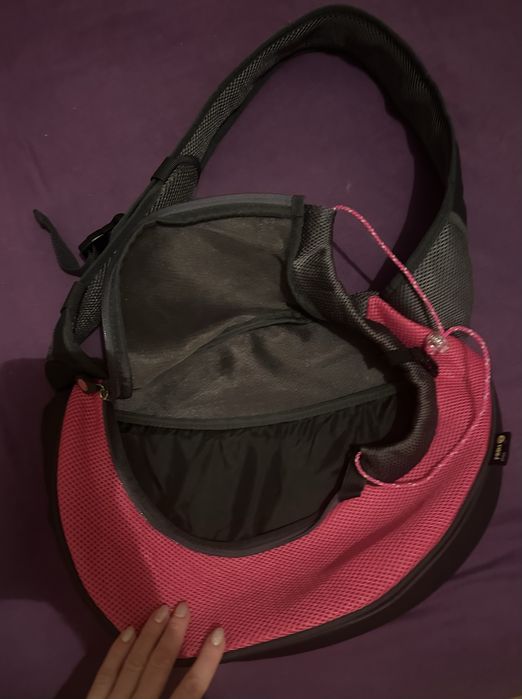 Сумка переноска слінг для собак та котів. Дуже, дуже класна.