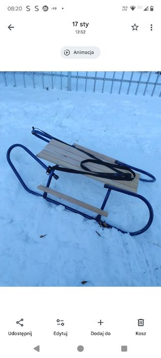 Solidne Metalowe Sanki