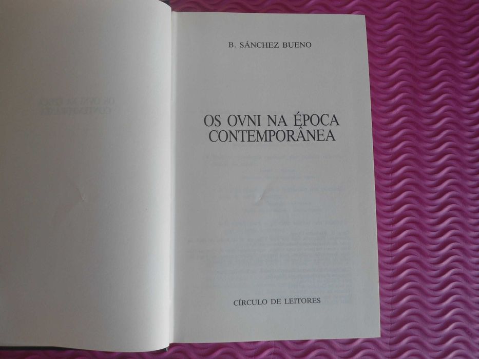 Os Ovni na época contemporânea por B. Sánchez Bueno