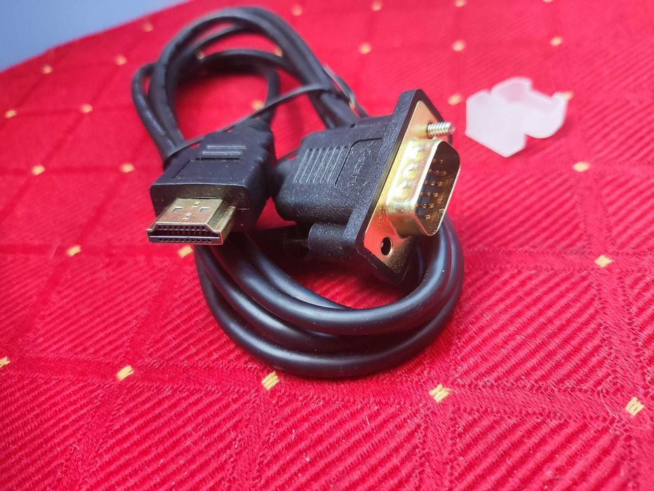 Kabel HDMI 1080P VGA Przewód do Komputera PC Laptopa Monitora video