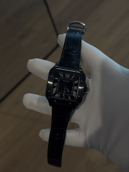 Cartier Santos Black ADLC Steel