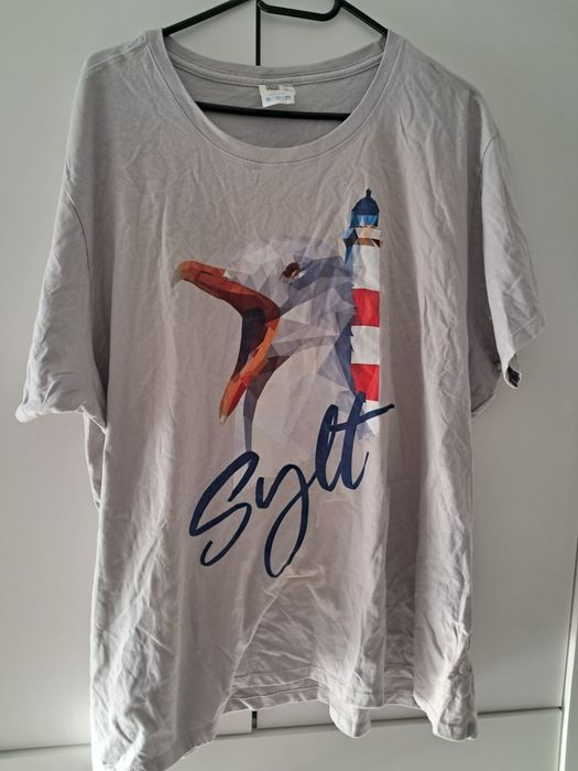Szara damska koszulka 3xl
