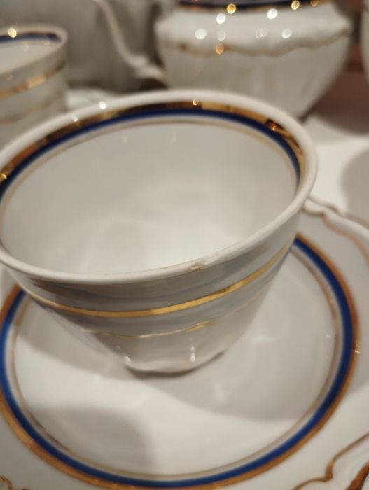 Zestaw serwis porcelanowy kawowy Wałbrzych