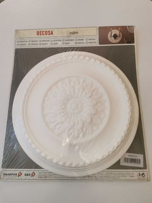 Rozeta Decosa Elisa Weiss 42 cm sztukateria sufit