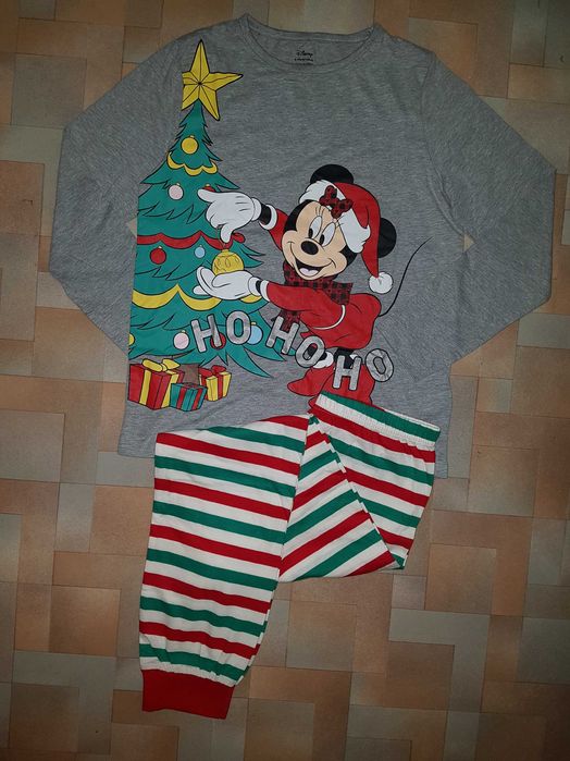 Новогодний комплект Микки Маус, пижама Disney 9-10 лет 140 см унисекс
