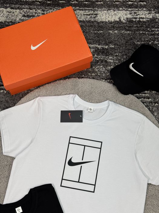 Футболки Nike Court нові соловічі бавовняні Найк