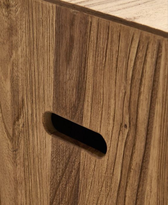 Mesa Auxiliar Cubo Madeira Zara Home NOVO