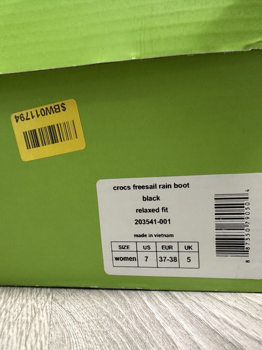 Гумові чоботи Crocs, 37 розмір