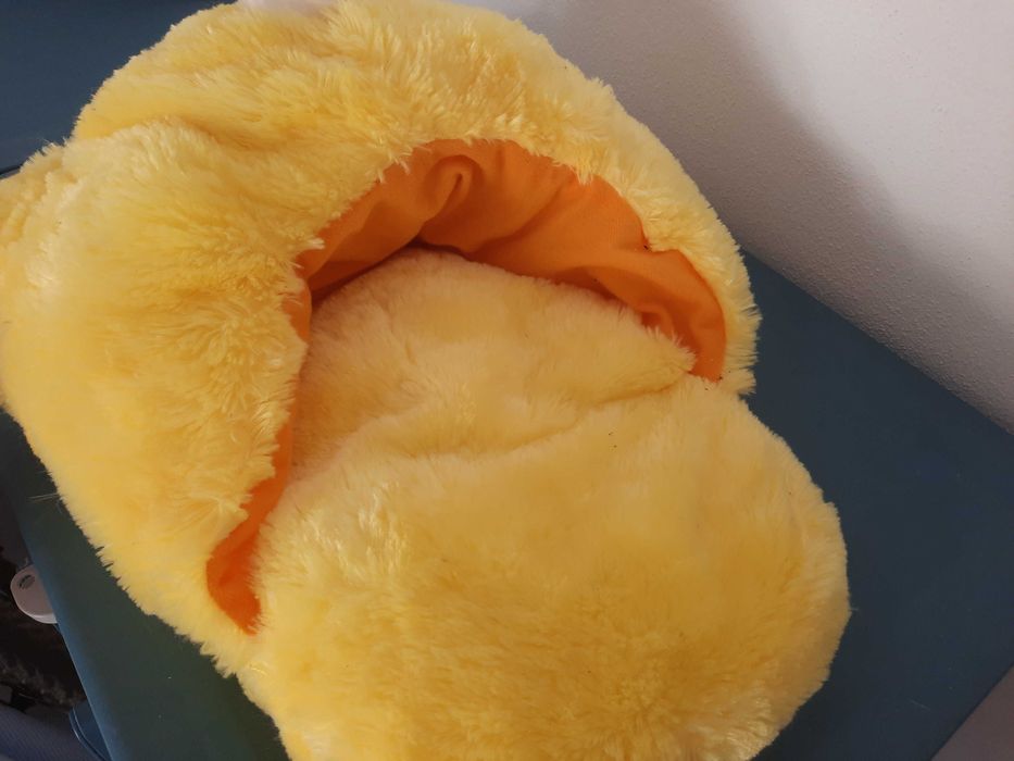 Peluche para aquecer os pés