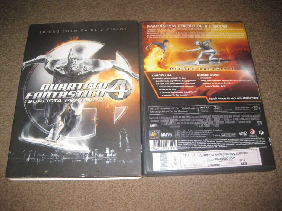 Colecção Completa DVD "Quarteto Fantástico" Edições Especiais 2 DVDs