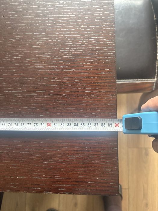 Zestaw  Vinotti   Stół +6 szt. krzeseł + komoda skóra venge