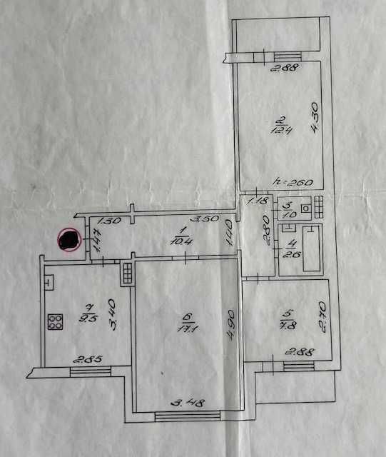 Продаж 3 к.квартири,р-н"Кандибини",просп.Степана Бандери,79