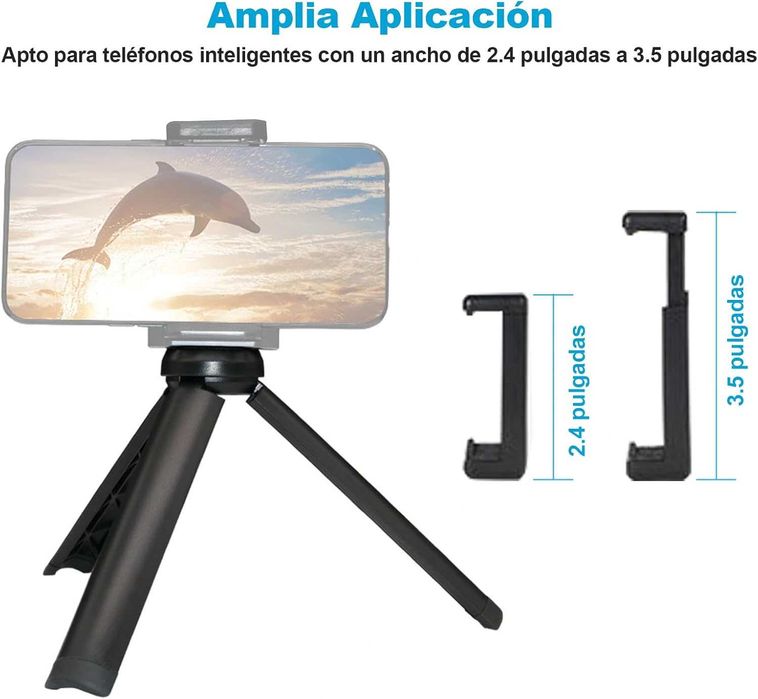 Tripé - Selfie-Stick - Para telemóvel ou Webcam - NOVO