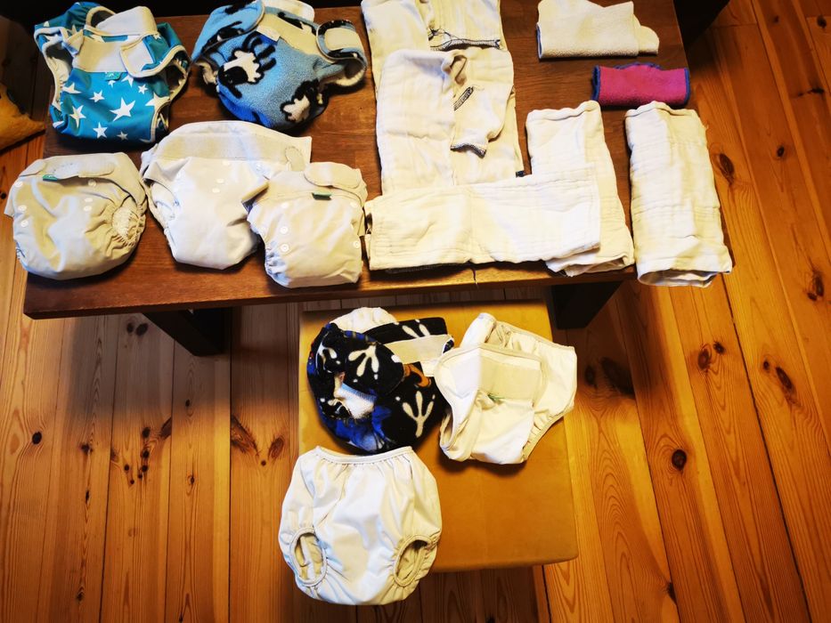 Pieluszki wielorazowe - duża paka: BumGenius, TotsBots, Minki, Cotton Bottoms