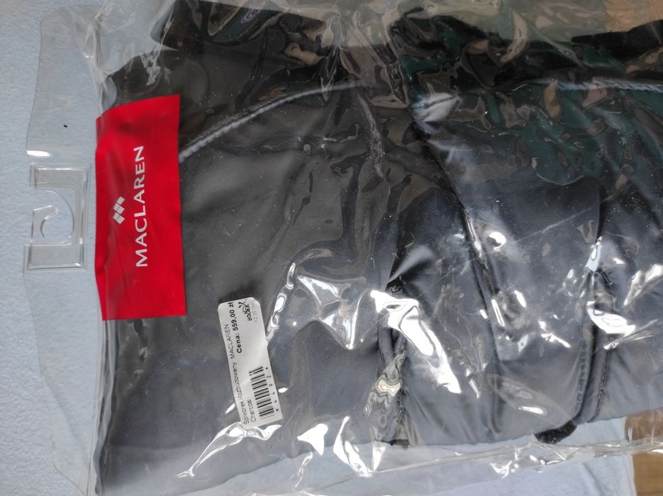 Oryginalny gruby śpiworek do wózka rozbudowany MacLaren rośnie z dziec