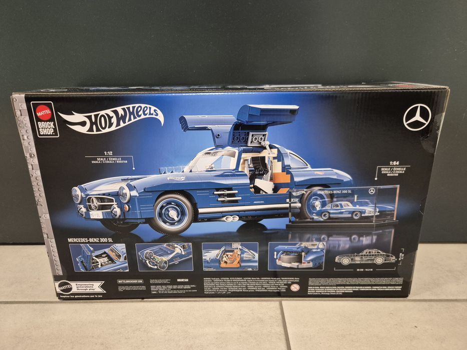 NOWE Mercedes-Benz 300 SL Gullwing - 1:12/1:64 Hot Wheels