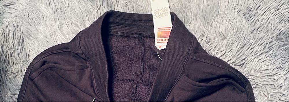 Штаны Uniqlo шерпа, теплые джоггеры зимние мех, теплi штани синій С