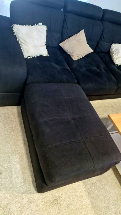 Sofa preto 3,5lugares