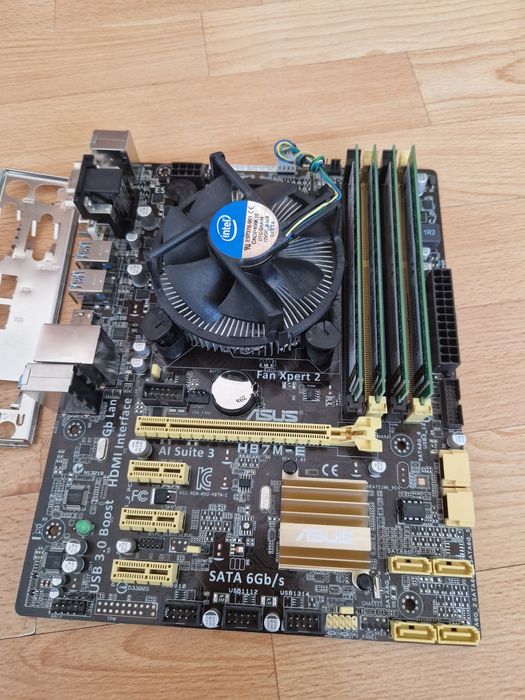 Intel i7-4770 3.9Ghz/16gb память/Asus H87M-E Комплект 8потоків