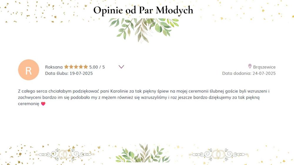 Oprawa muzyczna ślubu