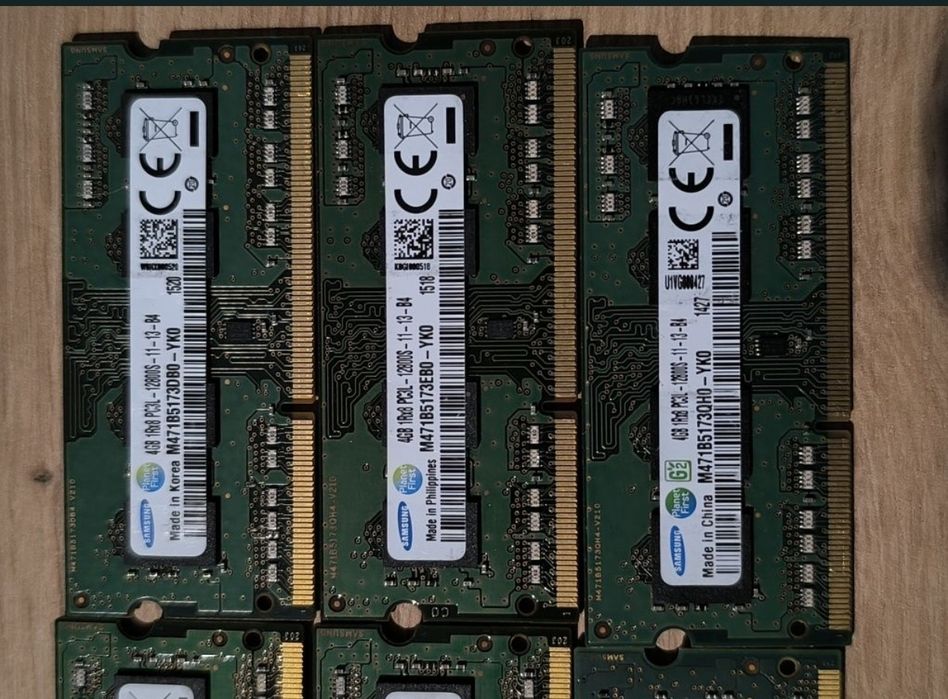 Pamięć RAM Samsung 6x 4GB DDR3L 12800S SODIMM | Laptop | Komplet lub Sztuki