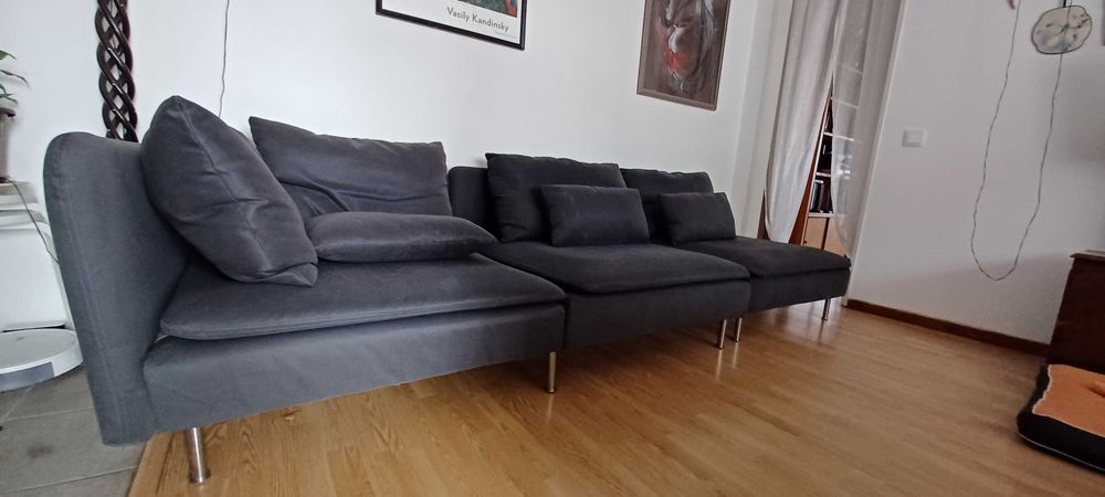 Sofá IKEA SÖDERHAMN de canto – Hillared Antracite – 192x192cm – Excelente estado