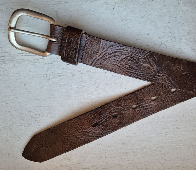 TOMMY HILFIGER roz. 85 pasek skóra naturalna