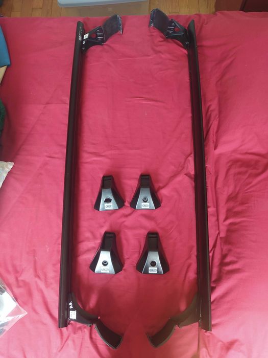 KIT Barras tejadilho em alumínio + suportes - Citroen C3, outros modelos
