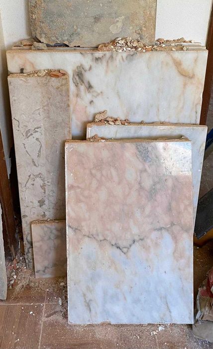 Pedra Mármore Rosa Usada | Bancadas, Tampos e Placas | Várias Medidas