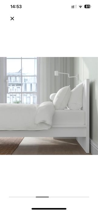 Łóżko Ikea Malm 120x200 kolr biały