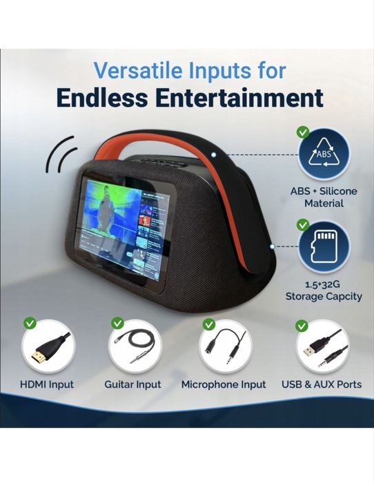 NOWY! NEOBOOMBOX BOOMBOX glosnik z ekranem  dotykowym !