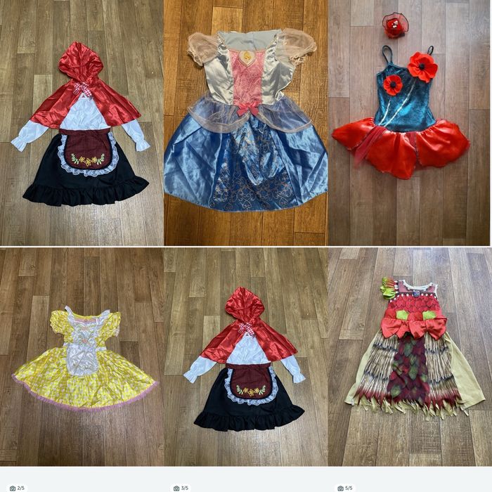 Плаття Моани Індіанки  , Аліси, Червона шапочка , Бо Піп  3/4  роки