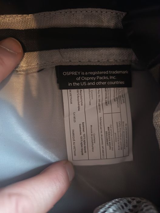 Kosmetyczka Osprey Daylite Toiletry Kit czarna  wodoodporna