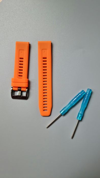 Silikonowy pasek Keweni do Amazfit Falcon pomarańczowy