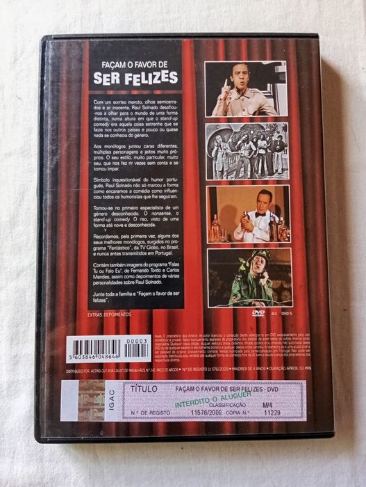 DVD Façam o Favor de Ser Felizes