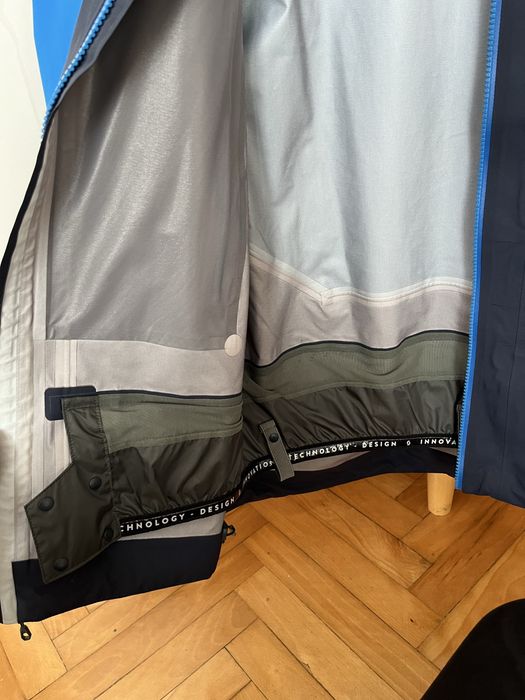 Kurtka narciarska Scott Explorair niebieska z kapturem nowa M męska