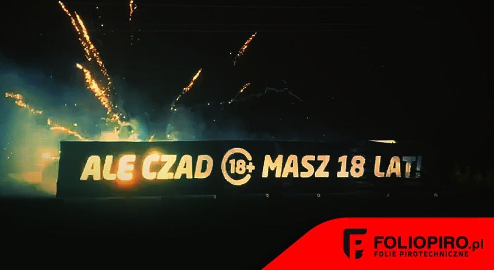 Prezent na osiemnastkę - transparent ALE CZAD MASZ 18 LAT