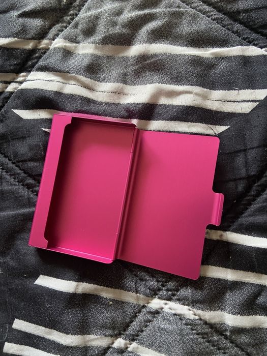 Portas cartões de metal cor rosa ( Portes grátis)