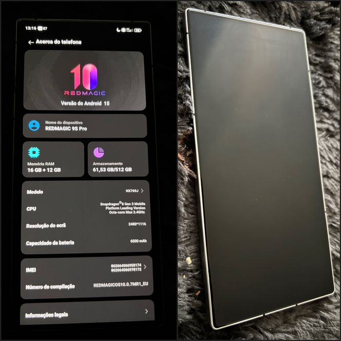 ZTE Nubia RedMagic 9S Pro (16GB+512GB) RODA TUDO  O QUE QUISER!